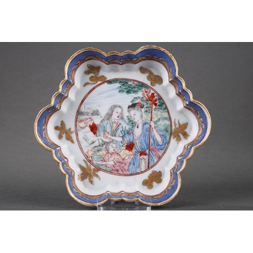 Pattipan Famille Rose porcelain with Europeab pattern